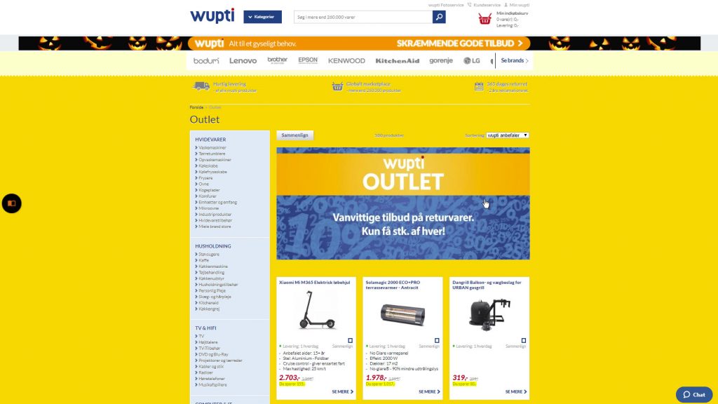 Wupti.com outlet